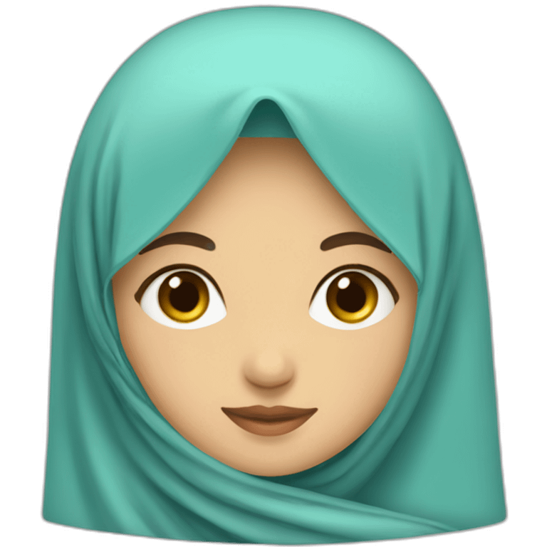 Kazakh girl in hidjab emoji