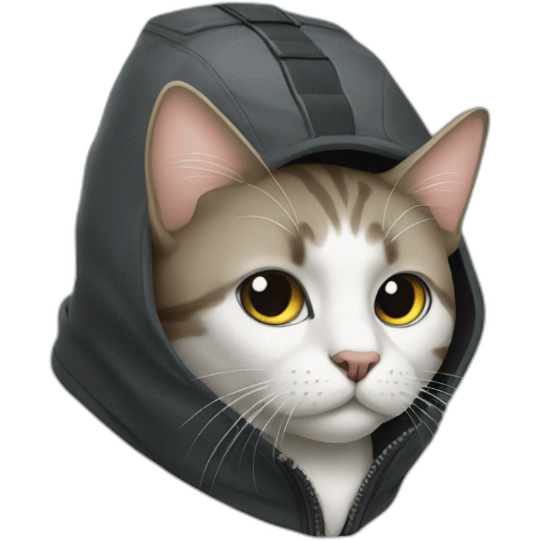 Cat hacker emoji