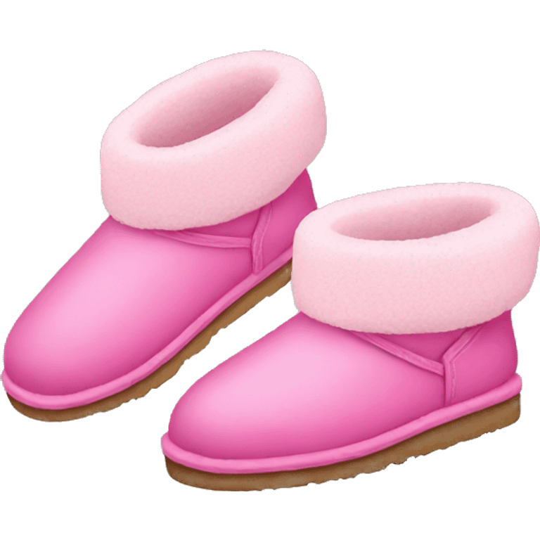 Pink ugg slippers  emoji