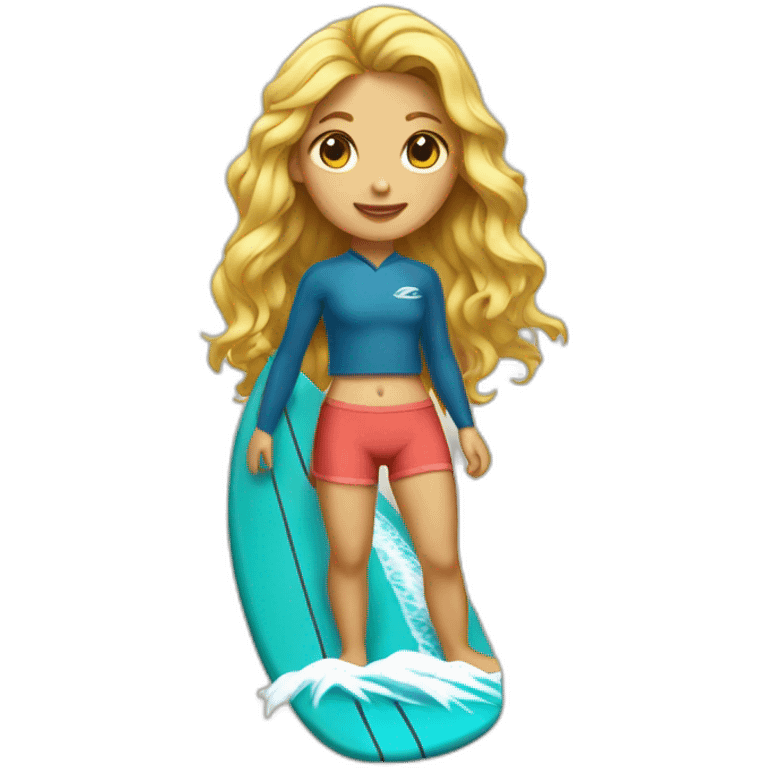 Surf girl emoji