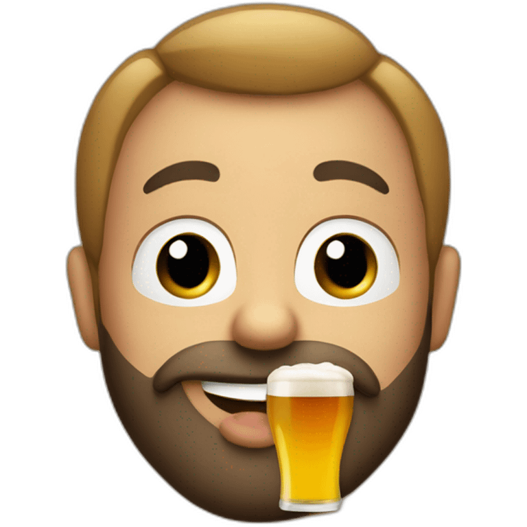 Bebiendo cerveza emoji