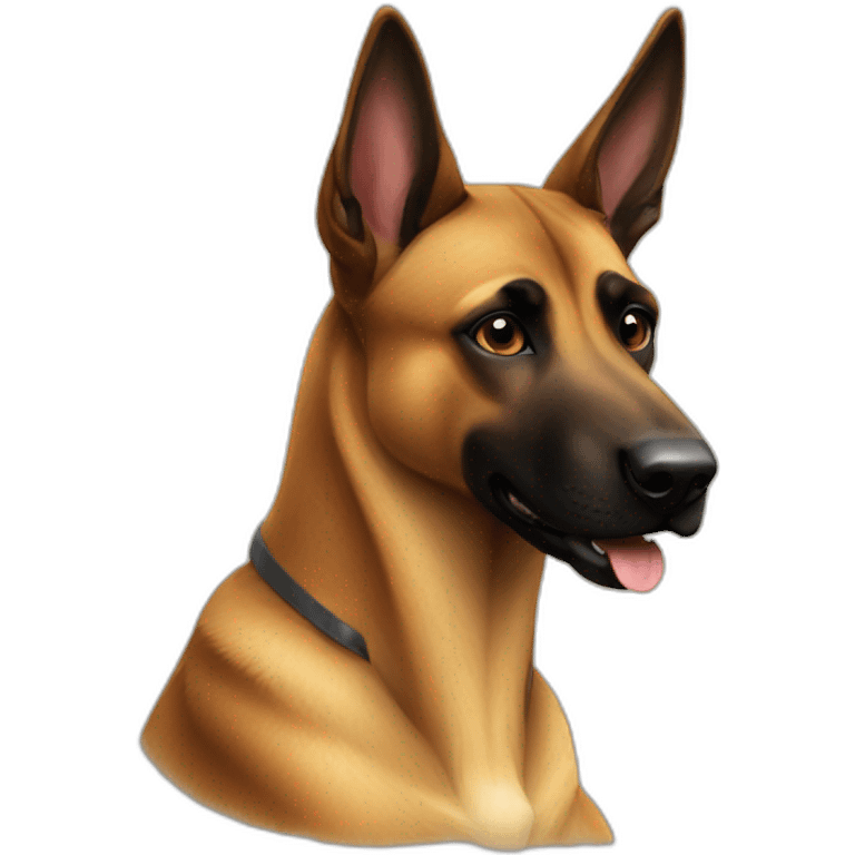 Malinois on kangaroo emoji