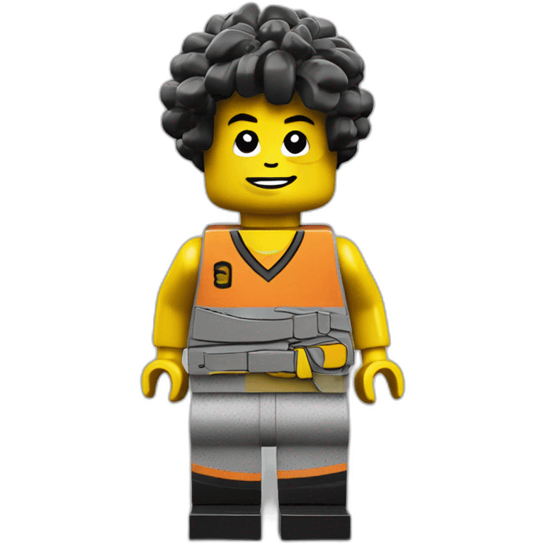 lego minifigure with nike emoji