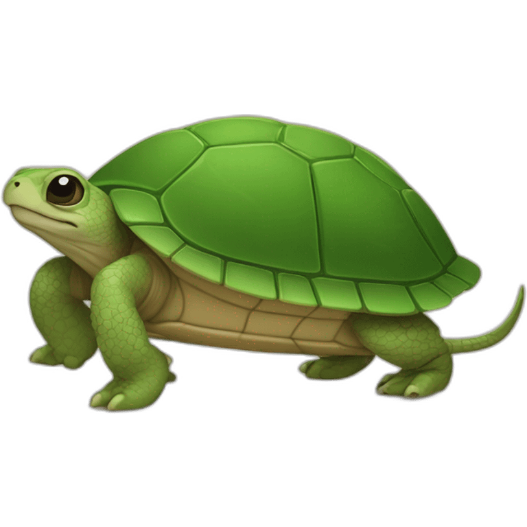 Souris sur une tortue emoji