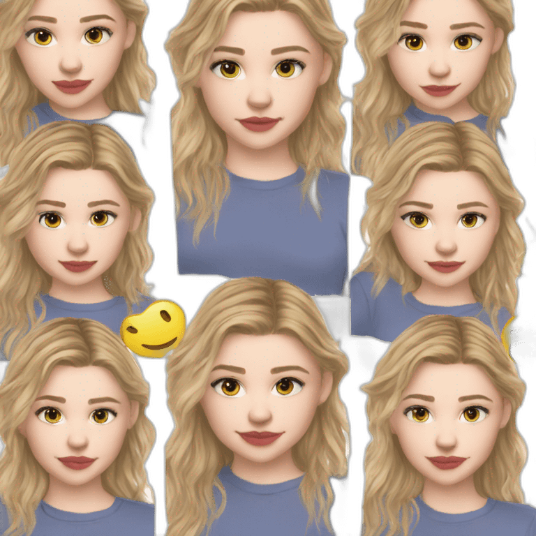 real chloë grace moretz wearing tee emoji