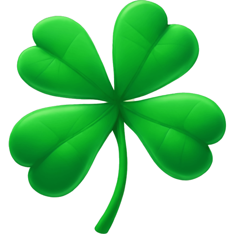 Green clover emoji