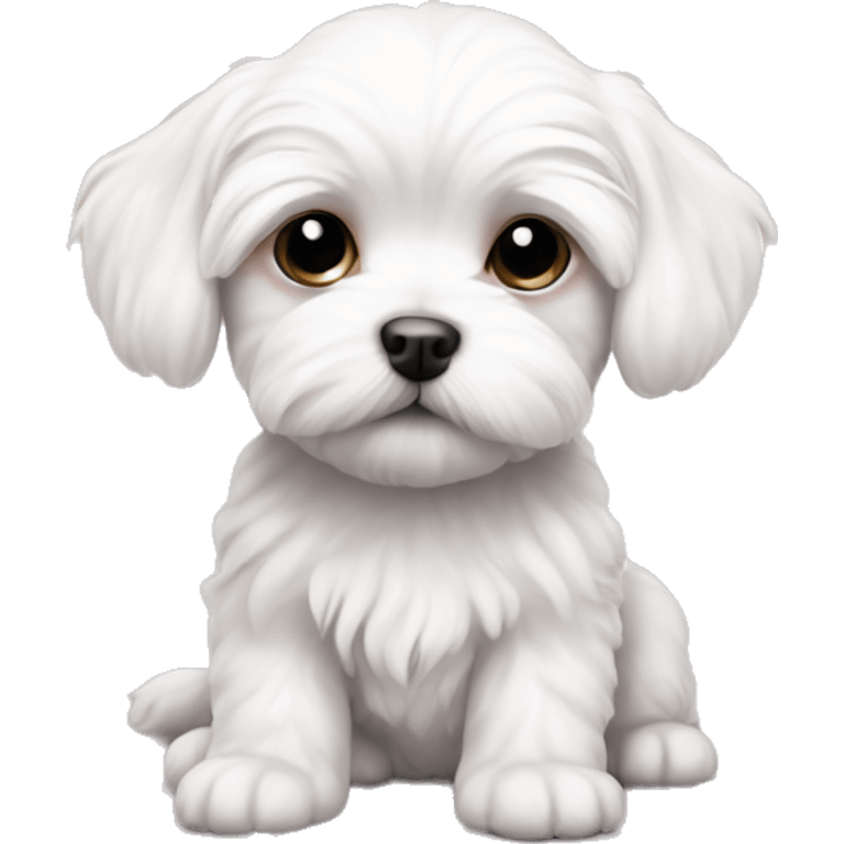 maltese puppy pink dow emoji