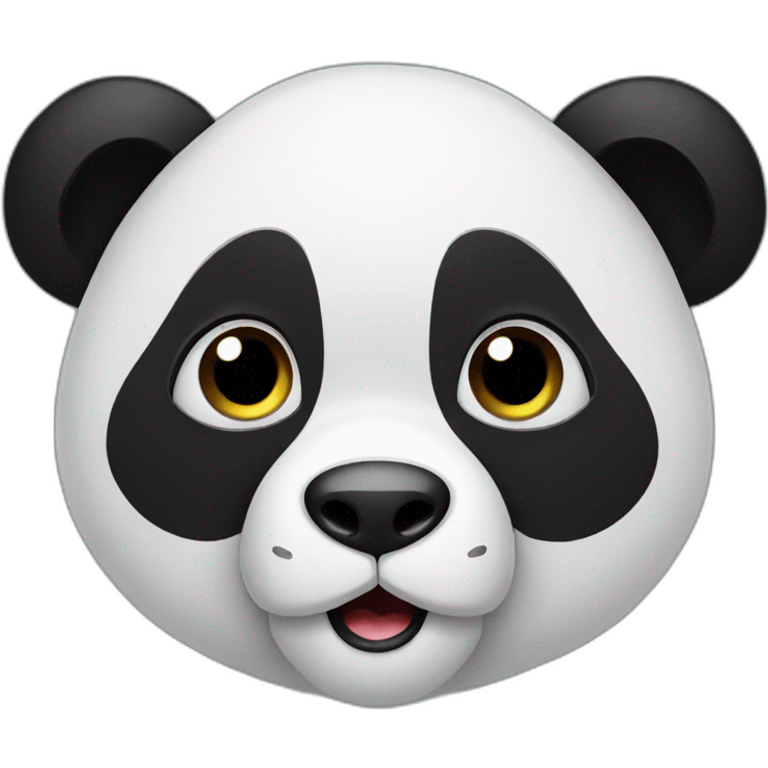 Panda curious emoji