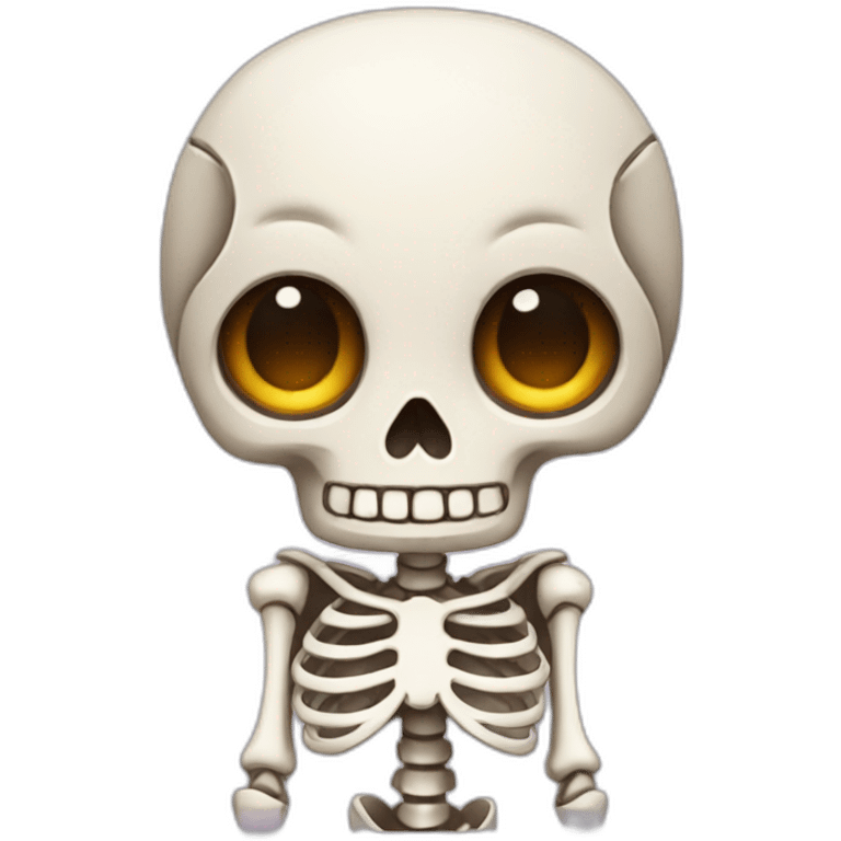 cute skeleton character emoji