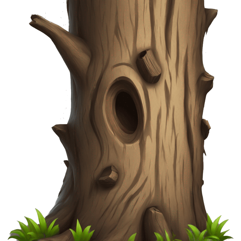 Old tree trunk emoji