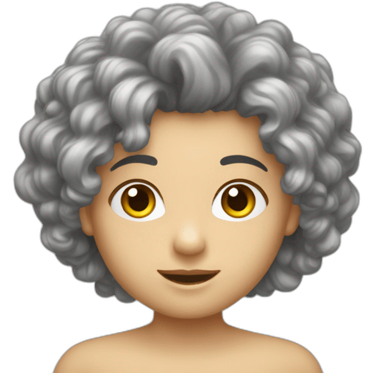 cheveux bouclé emoji