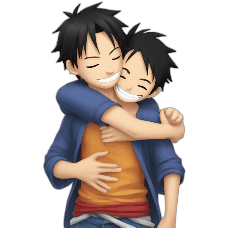 Ace Hug Luffy emoji