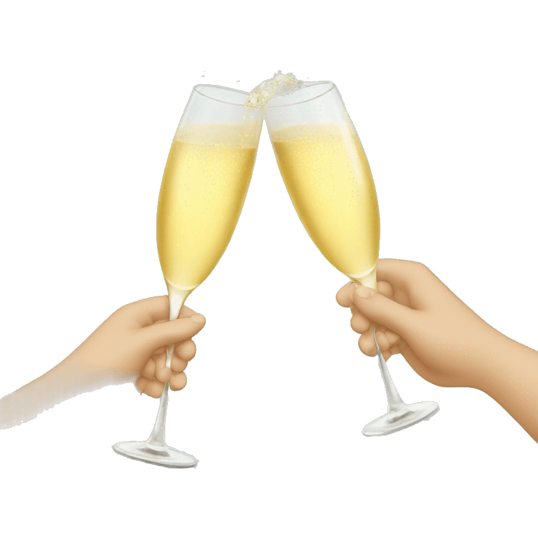 Cheers with  Champagne emoji