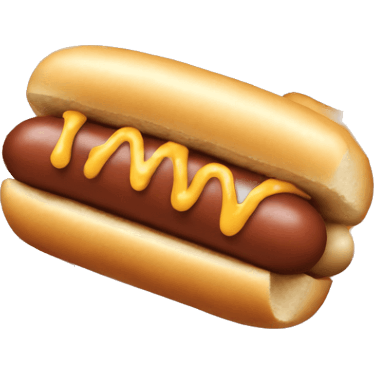 Dog eating hotdog  emoji