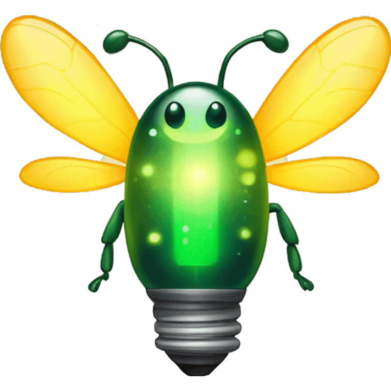 firefly with light bulb emoji