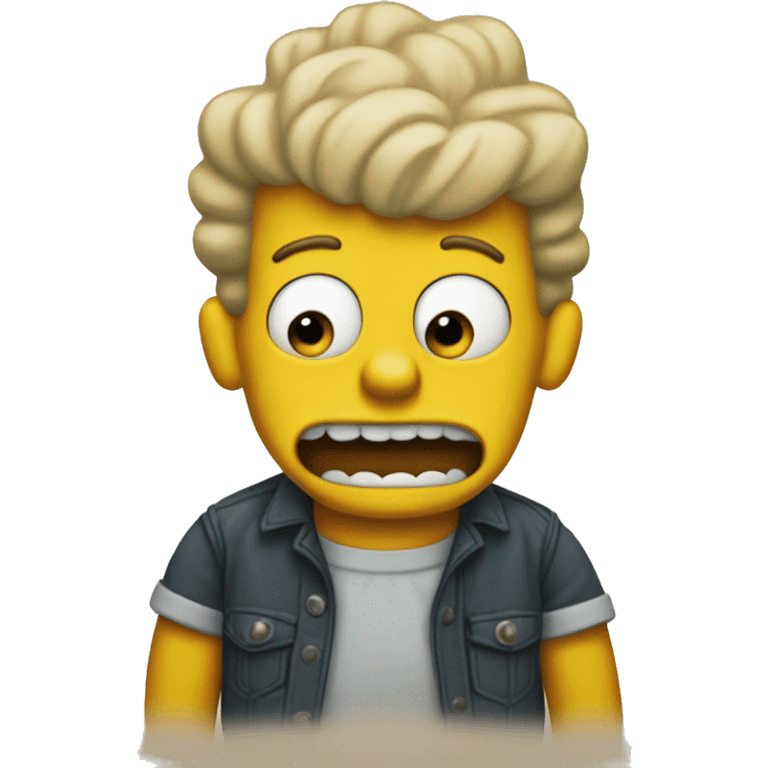 bart simpson saying ay caramba emoji