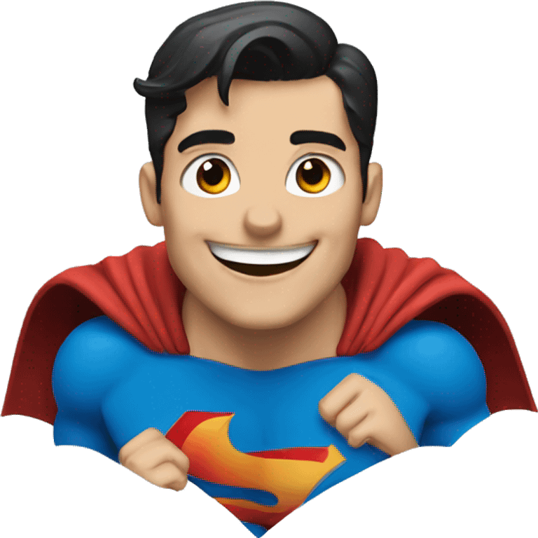 Superman Happy face emoji