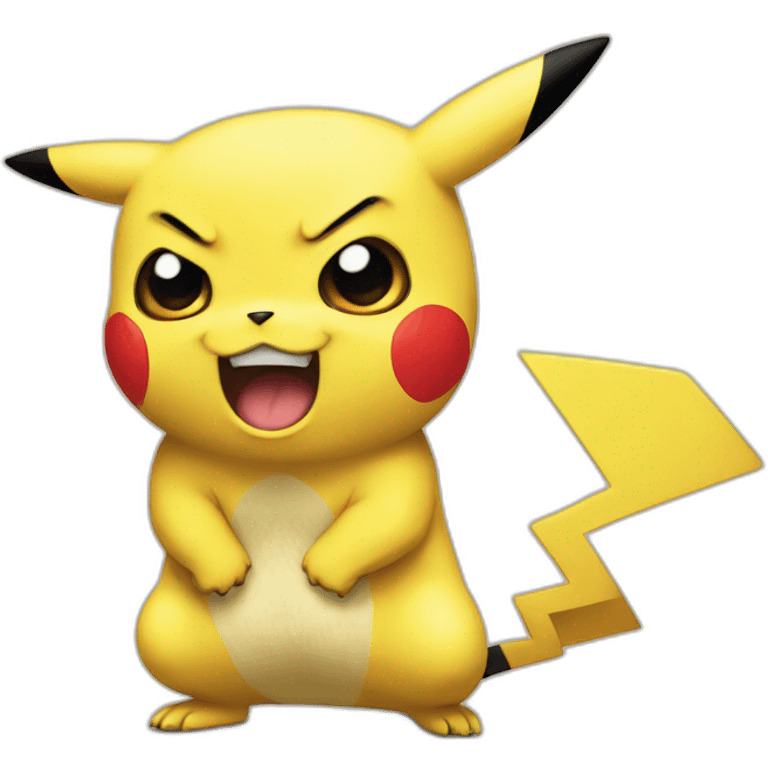 angry pikachu emoji