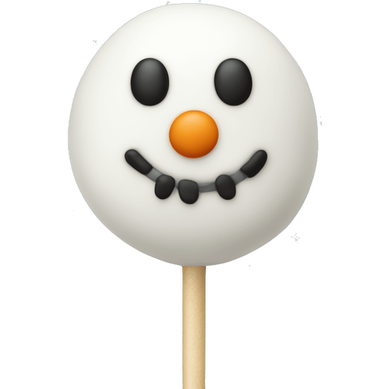 Snowman cake pop  emoji