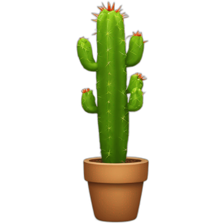 termometer shaped cactus emoji