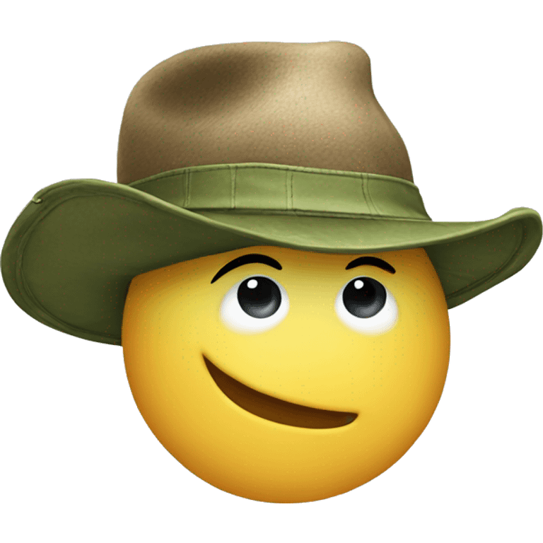 Realistic fishing hat isolated haT only emoji