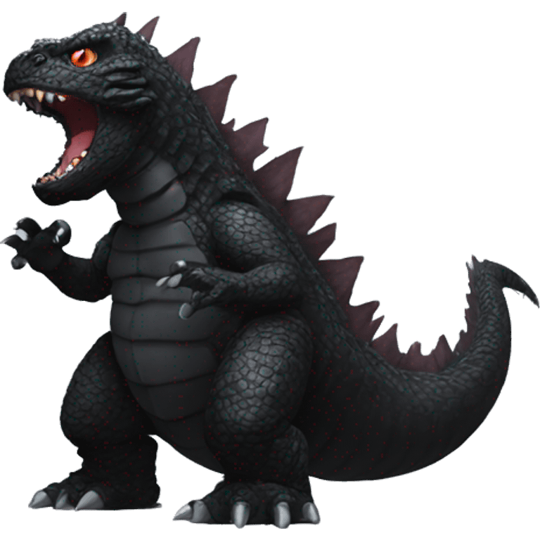 Black godzilla emoji