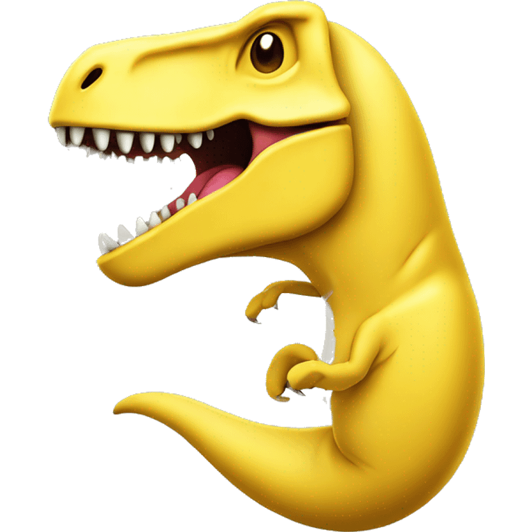 T-rex as banana emoji