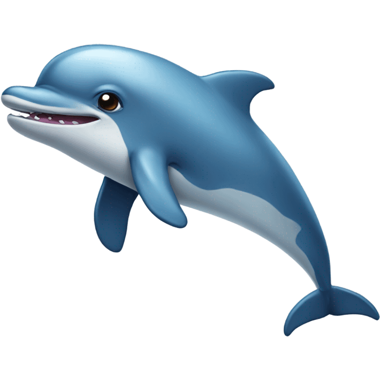 Flying dolphin emoji