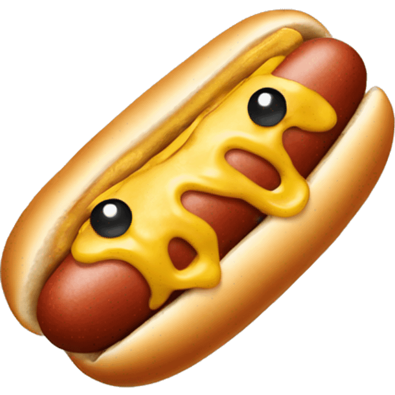 hot dog with a face  emoji