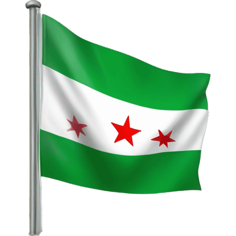 Syria green flag emoji