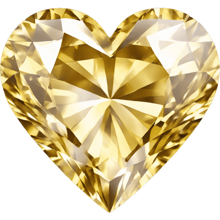 Heart shaped 56-carat gold diamond emoji