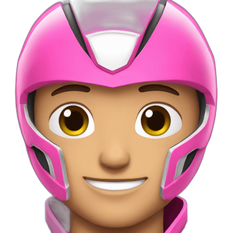 pink power ranger guy emoji