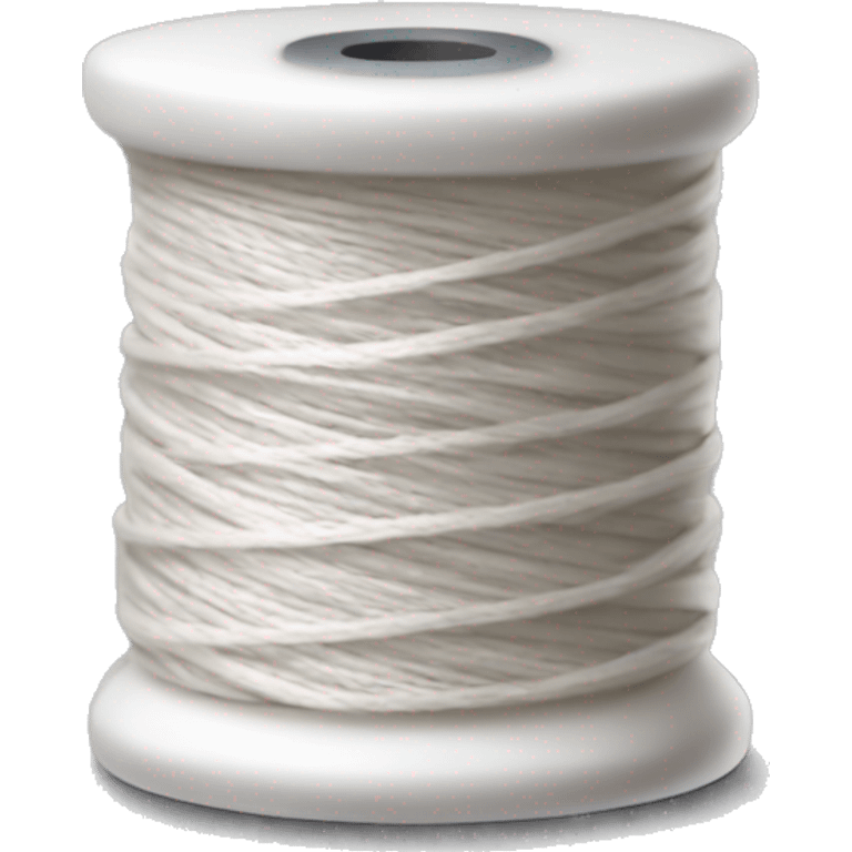 White spool of thread emoji