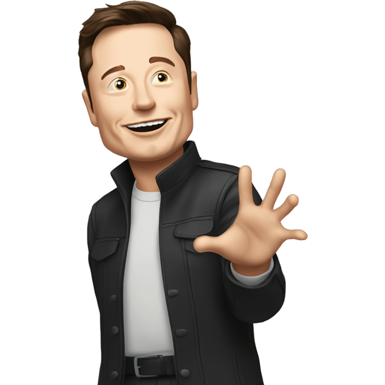 Elon Musk raising his Arms emoji