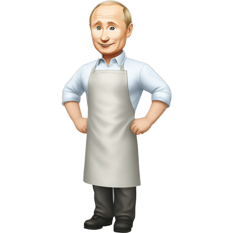 vladimir putin cooking wearing an apron emoji