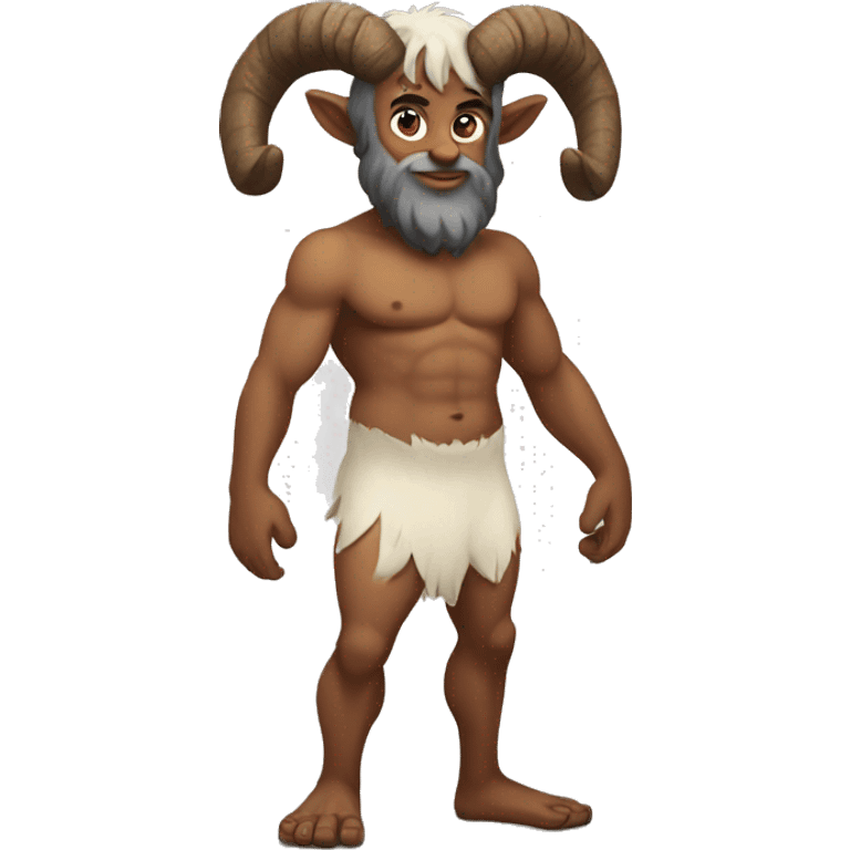 Full body satyr with goat legs emoji