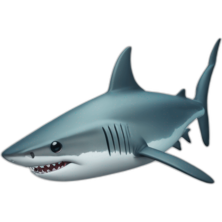 Requin sur un poisson emoji