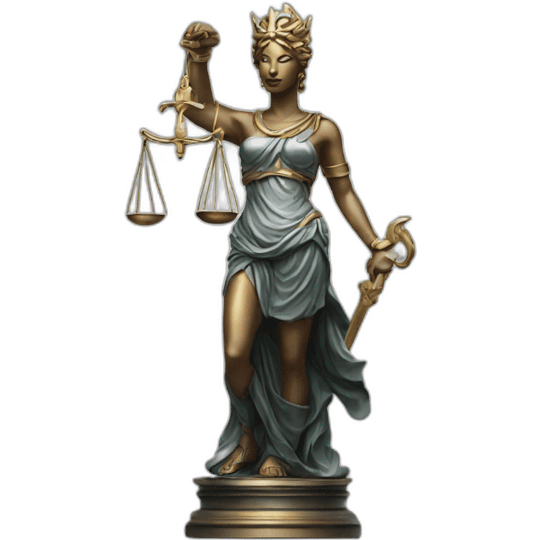 justice goddess statue emoji