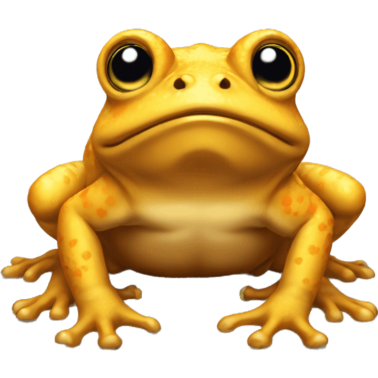 three legged golden toad emoji