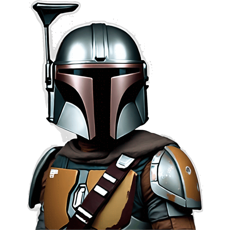 The mandalorian entrain de tirer emoji