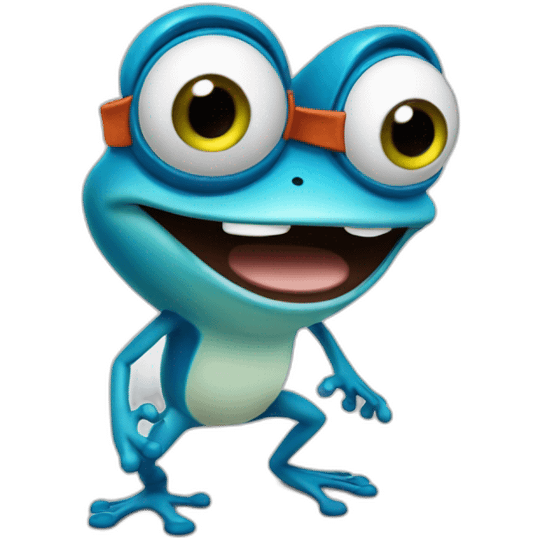 Crazy frog axel blue emoji