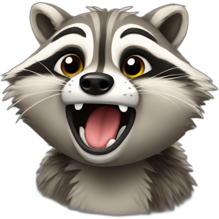 raccoon crying emoji