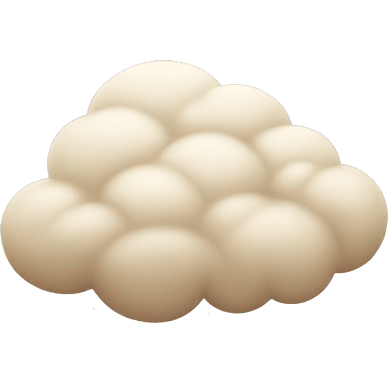 Beige cloud  emoji