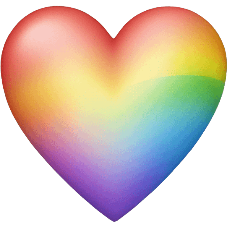 A rainbow heart emoji