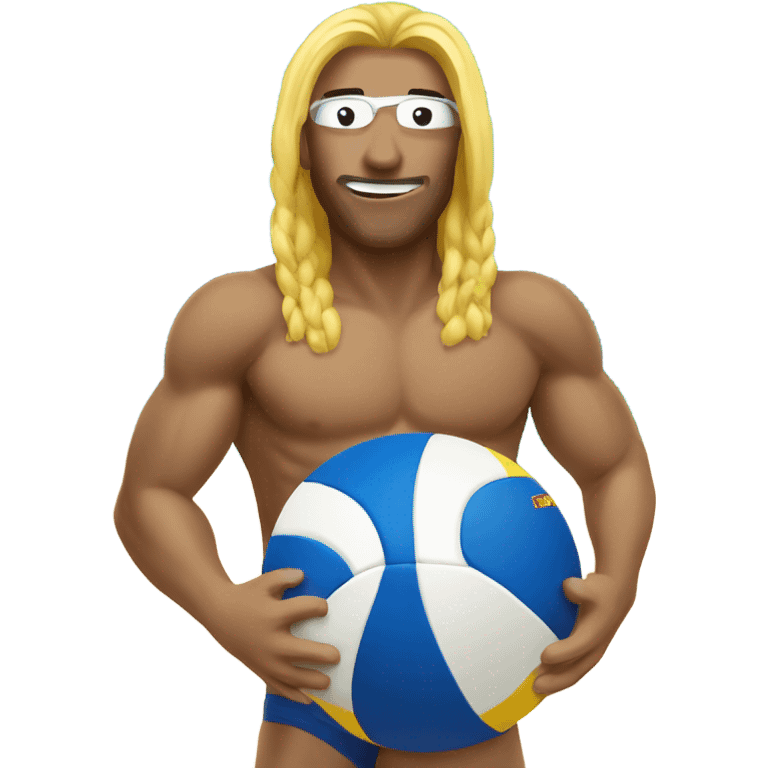 Beach volleyball  emoji