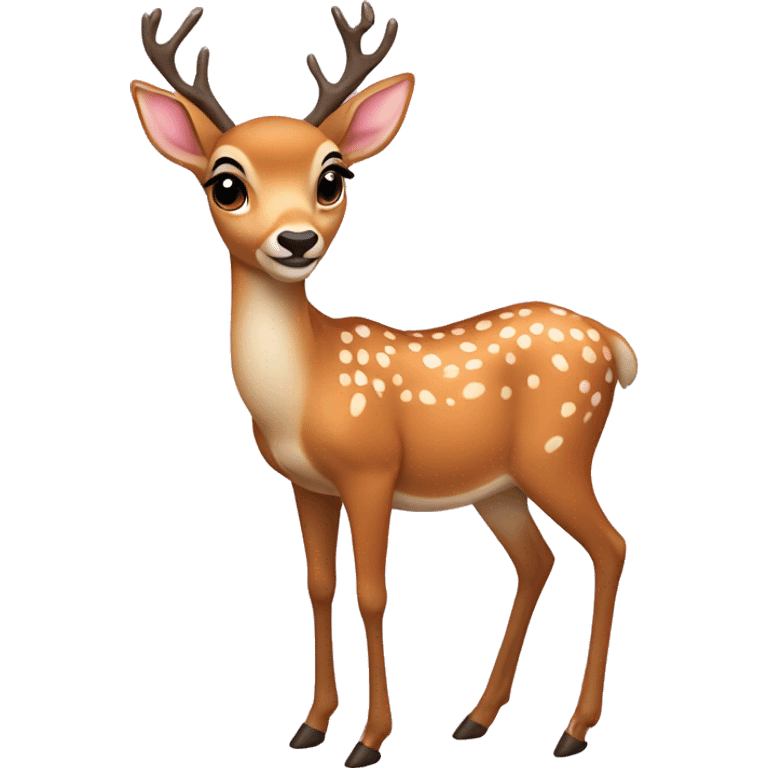 coquette deer emoji