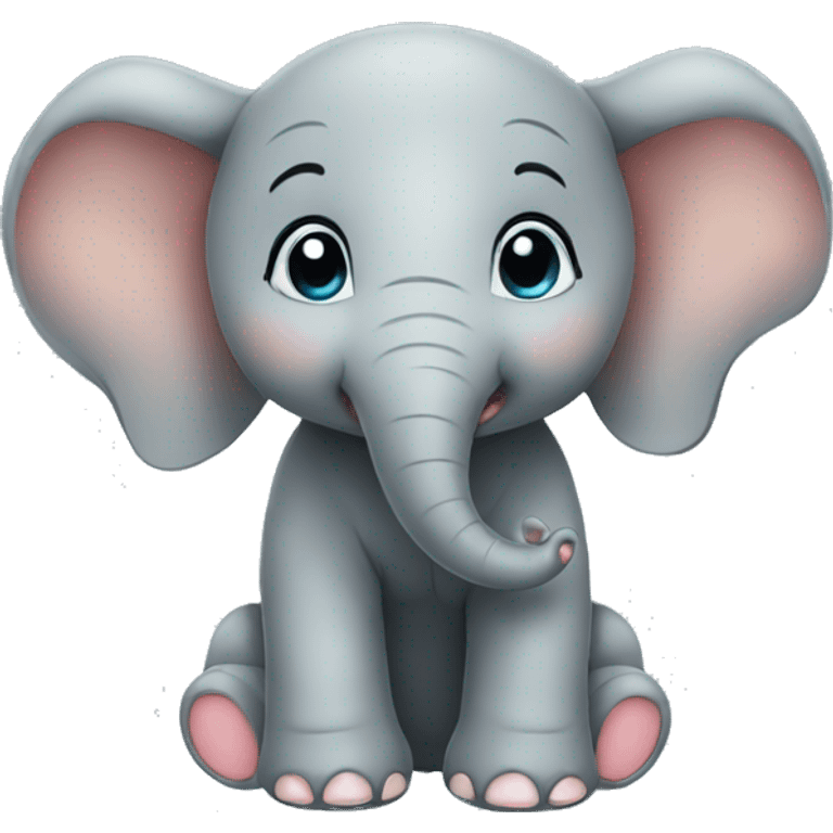 Cute baby elephant emoji