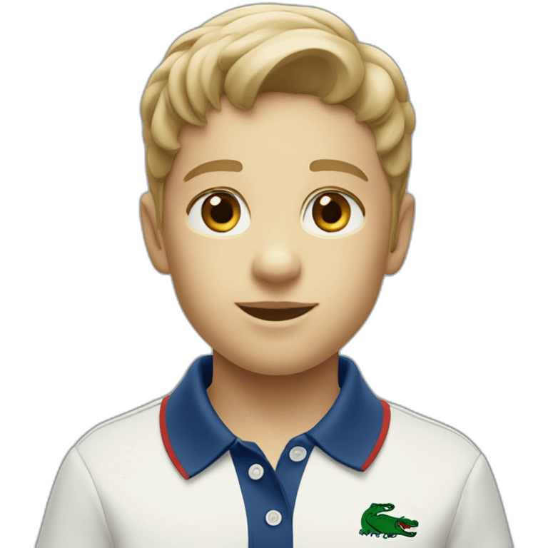 Kid with lacoste polo emoji