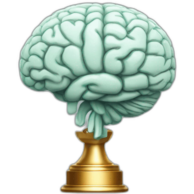 trophy like brain emoji