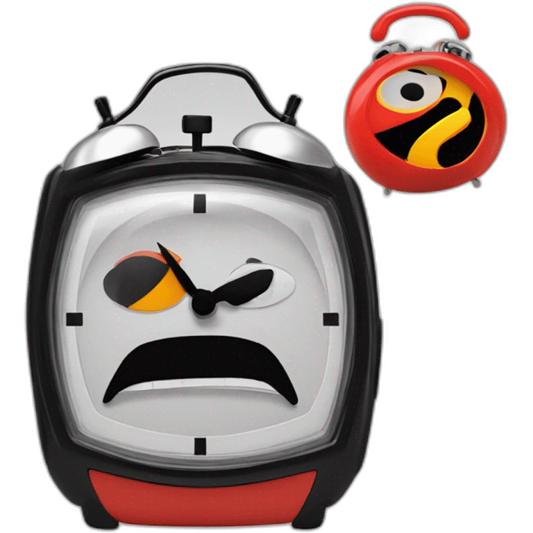 Funny mr incredibles modern alarm clock for kids emoji